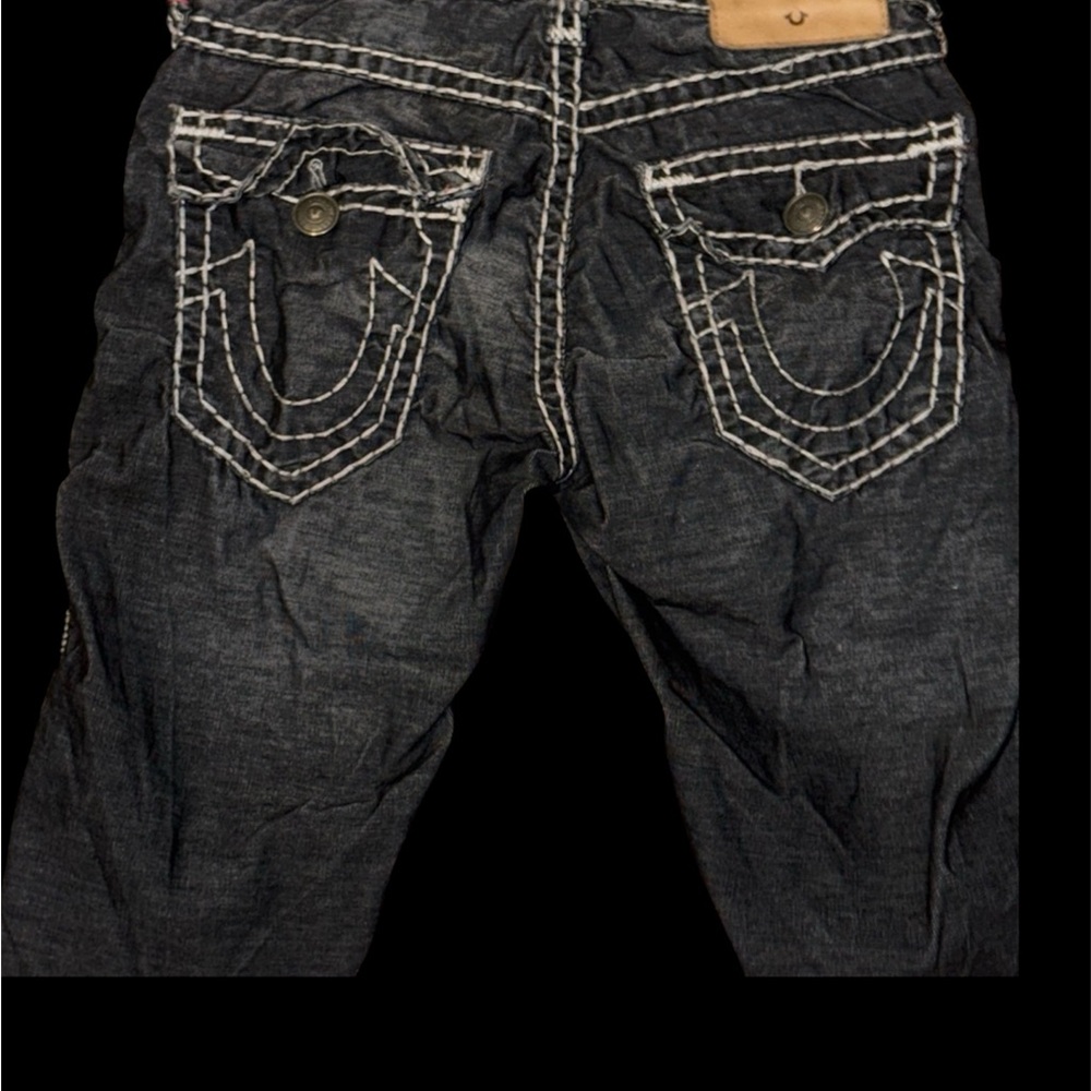 True Religion Black Jean Shorts